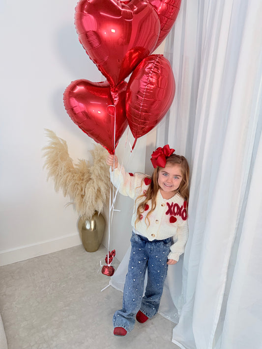 MINI VALENTINE XO CARDIGAN ππβ€οΈ
