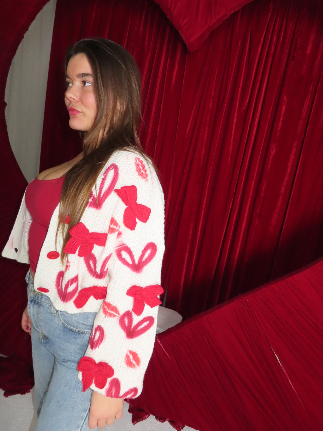 3D BOW CARDIGAN🥰💋💌