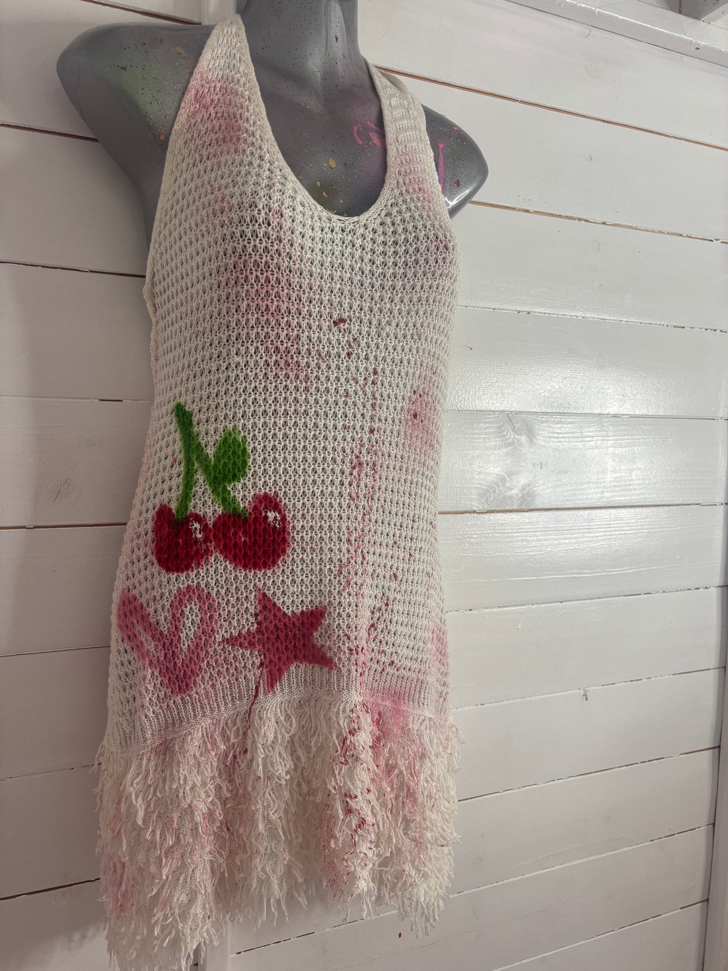 Crochet Tassel Dress 🪩🩷✨
