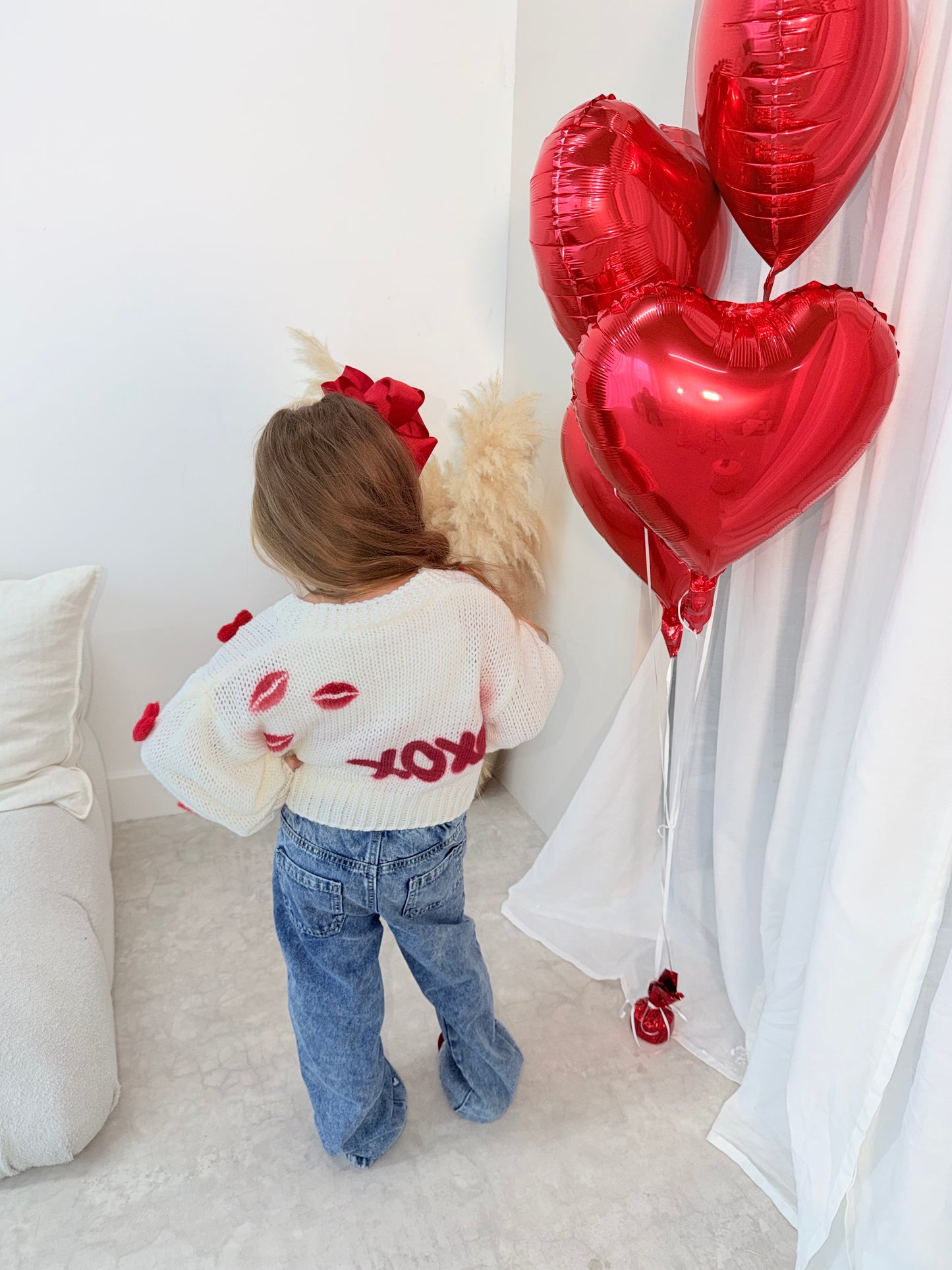 MINI VALENTINE XO CARDIGAN 💌💋❤️