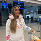 Airport Outfit 🙌🏽🪩✈️☮️🩷✨ - travel