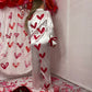Deep Red Love Pjs