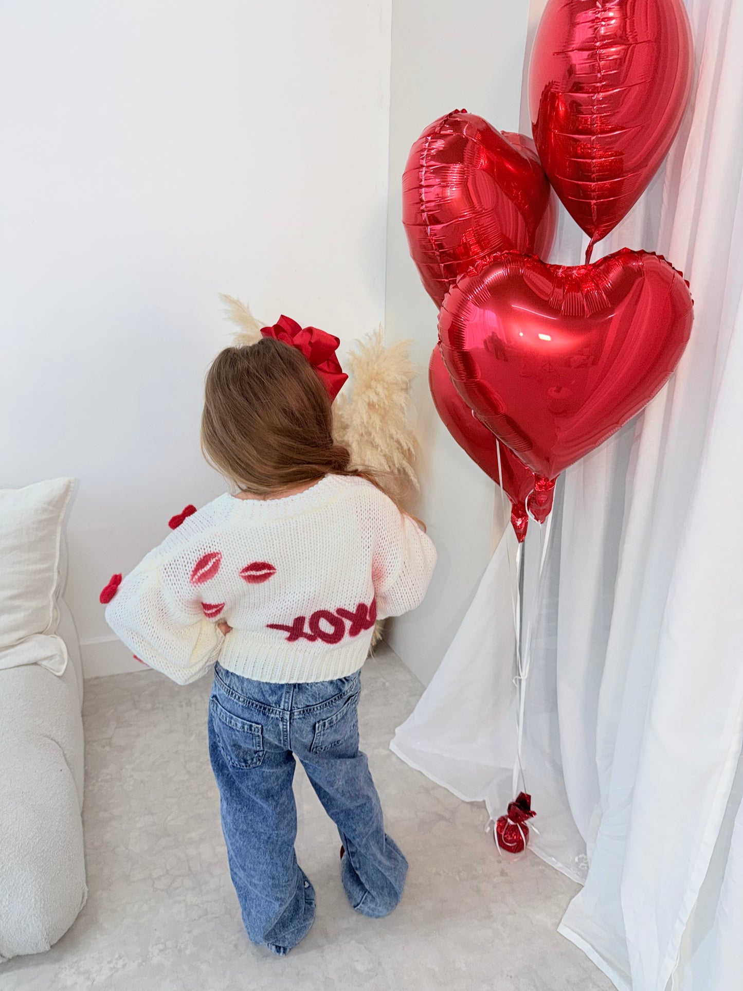 MINI VALENTINE XO CARDIGAN 💌💋❤️
